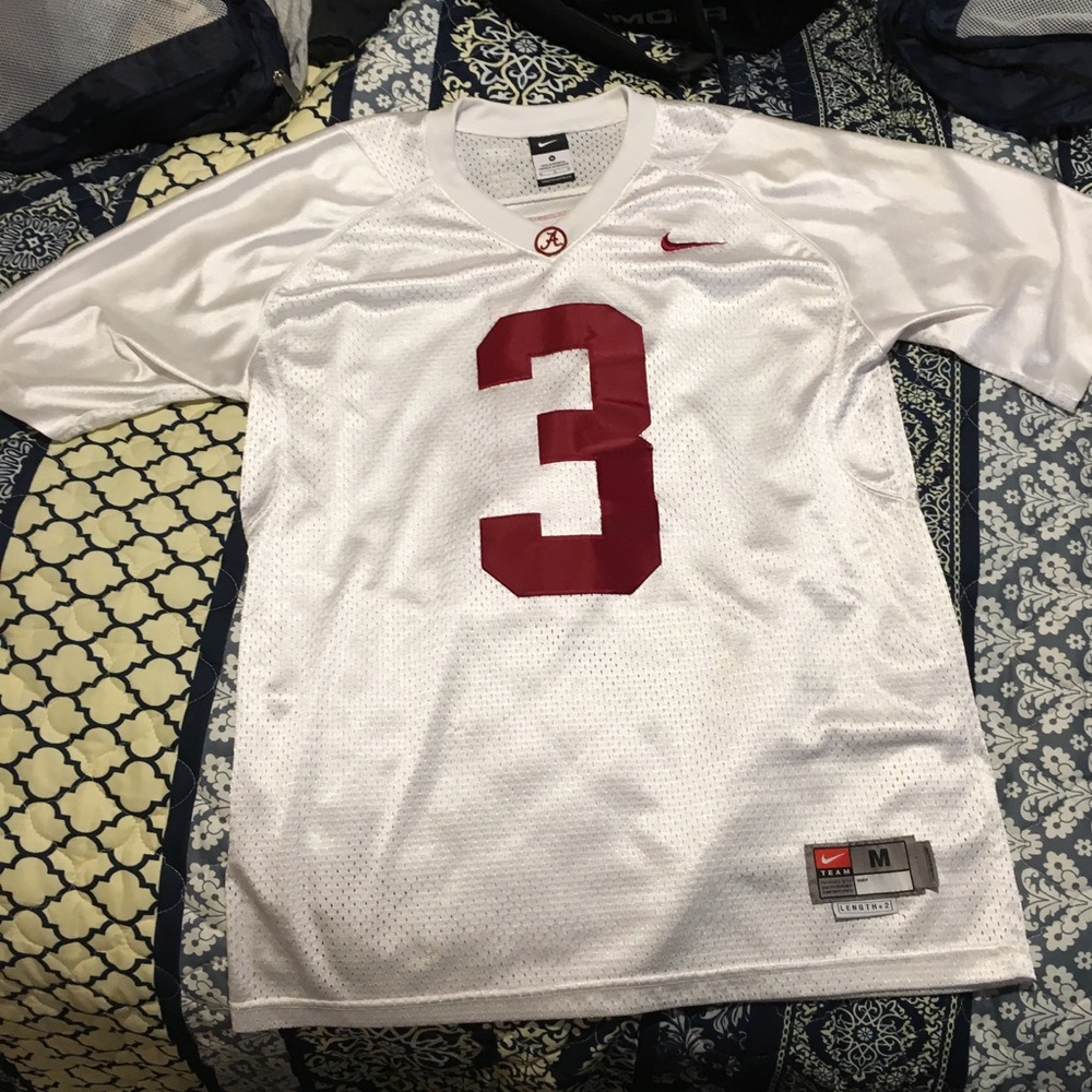 Alabama Football Jersey Crimson Tide #3 White